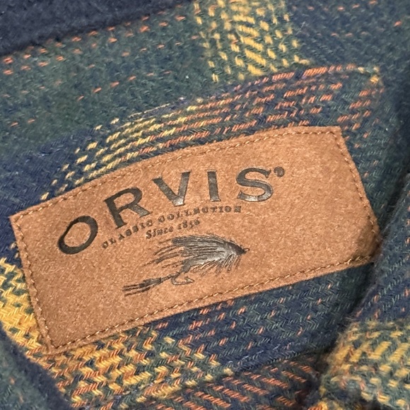 Orvis Flannel Shacket Men’s XXL Plaid Outdoor Rustic Nature Casual Cabincore - Picture 3 of 7